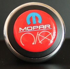 3D Start Button Decal Overlay Red White Mopar Image - Click Image to Close